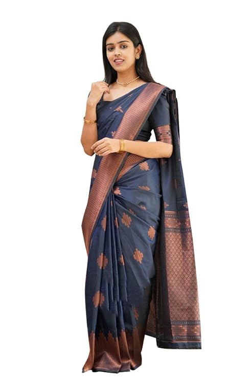 Avantika Fashion Women's Kanjivaram Soft Pure Silk Saree With Blouse Piece